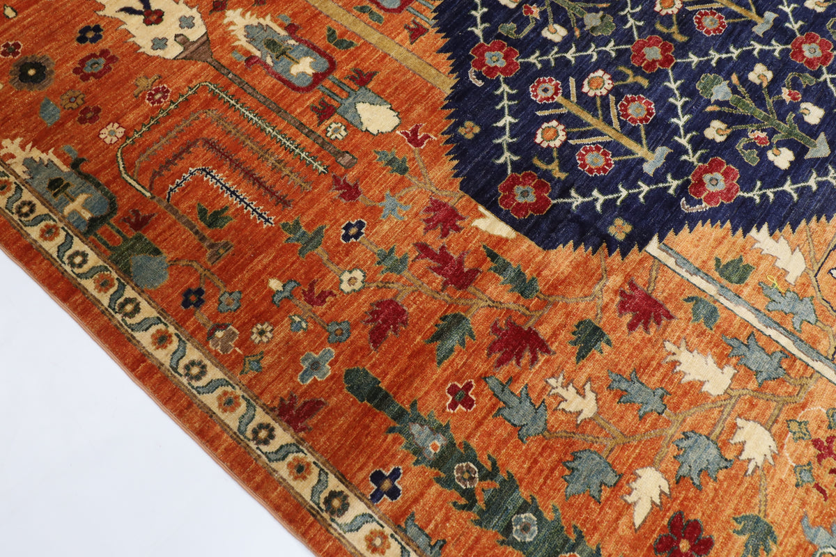 250 x 347 cm | Tribal Afghan Veg Dye Wool carpet