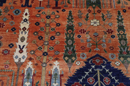 250 x 347 cm | Tribal Afghan Veg Dye Wool carpet