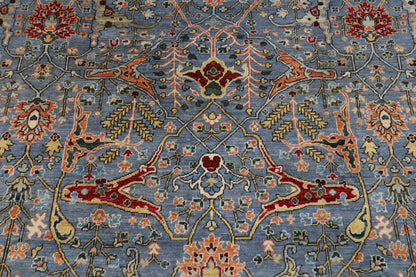 274 x 360 cm | Bidjar Gray Handmade Afghan Area Rug Hand Knotted Carpet Living Room Rug