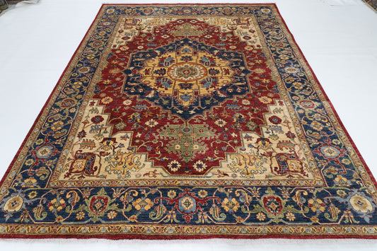 243 x 296 cm | Heriz Afghan Veg Dye Wool carpet