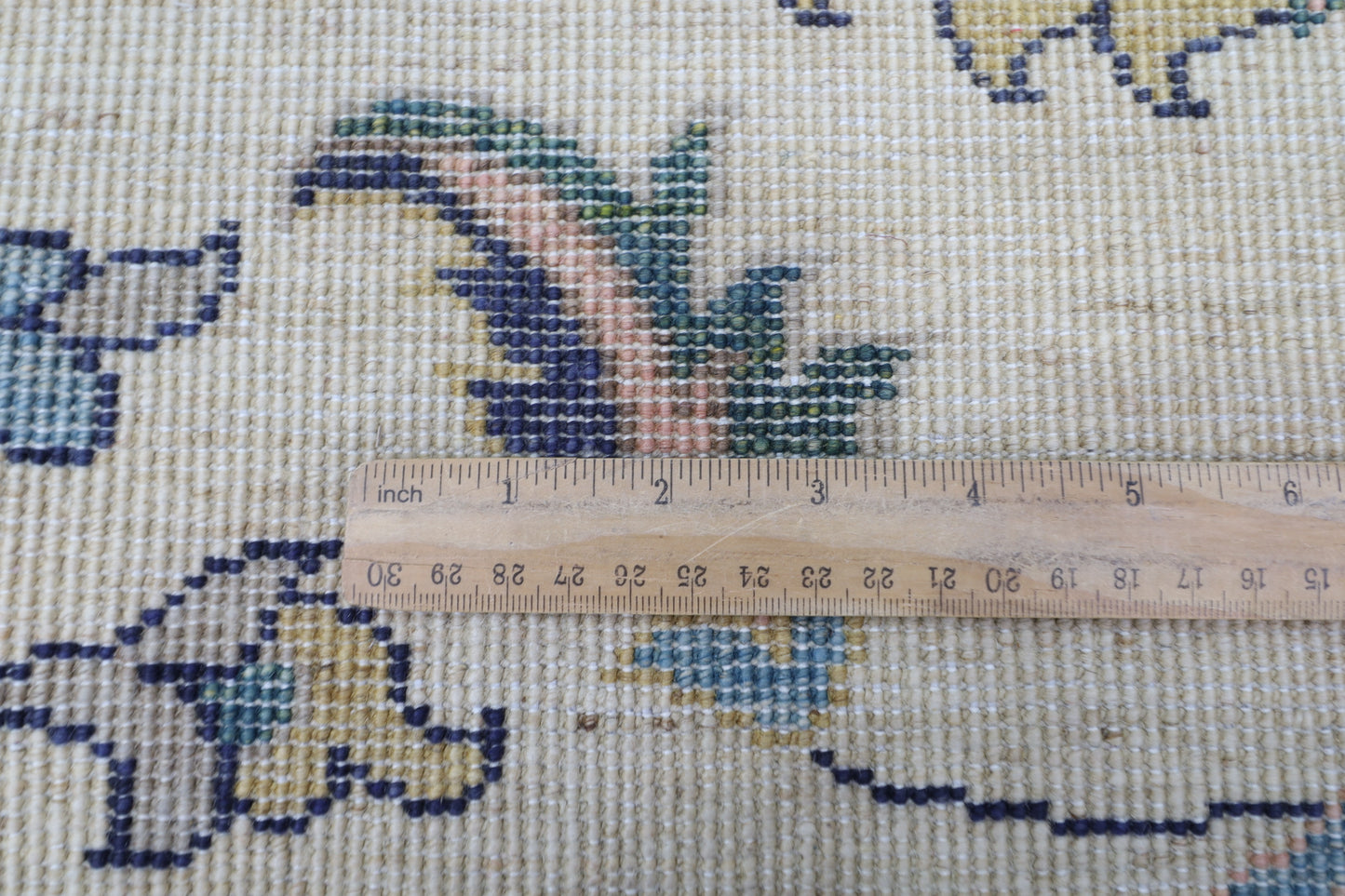202 x 298 cm | Oriental beige Area Rug Afghan Hand Knotted Veg Dye Wool carpet
