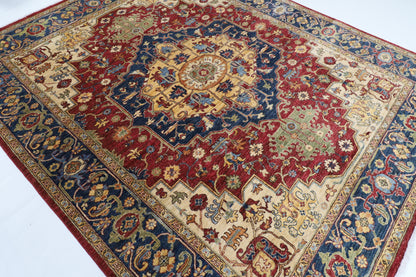 243 x 296 cm | Heriz Afghan Veg Dye Wool carpet
