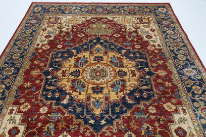 243 x 296 cm | Heriz Afghan Veg Dye Wool carpet