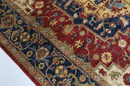 243 x 296 cm | Heriz Afghan Veg Dye Wool carpet