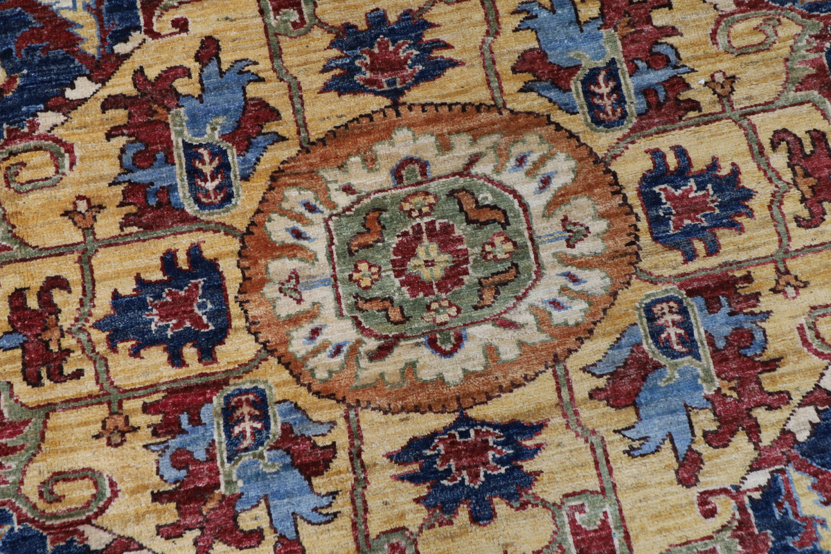 243 x 296 cm | Heriz Afghan Veg Dye Wool carpet