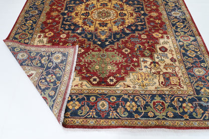 243 x 296 cm | Heriz Afghan Veg Dye Wool carpet