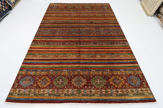 203 x 293 cm | Oriental Khorjun Area Rug Afghan Hand Knotted Veg Dye Wool carpet