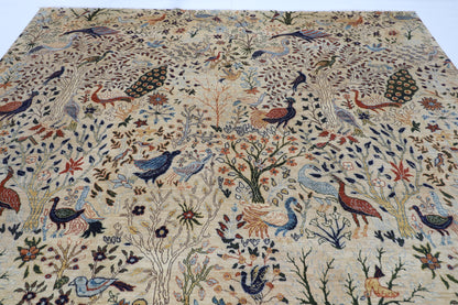 300 x 398 cm | Birds Afghan Veg Dye Wool carpet