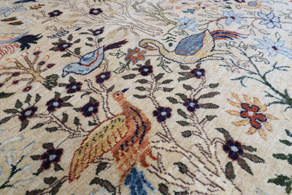 300 x 398 cm | Birds Afghan Veg Dye Wool carpet