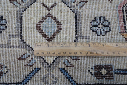 305 x 423 cm | Tribal Oriental gray Large Area Rug Afghan Hand Knotted veg Dye Wool Carpet