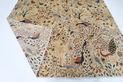 300 x 398 cm | Birds Afghan Veg Dye Wool carpet