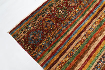 203 x 293 cm | Oriental Khorjun Area Rug Afghan Hand Knotted Veg Dye Wool carpet