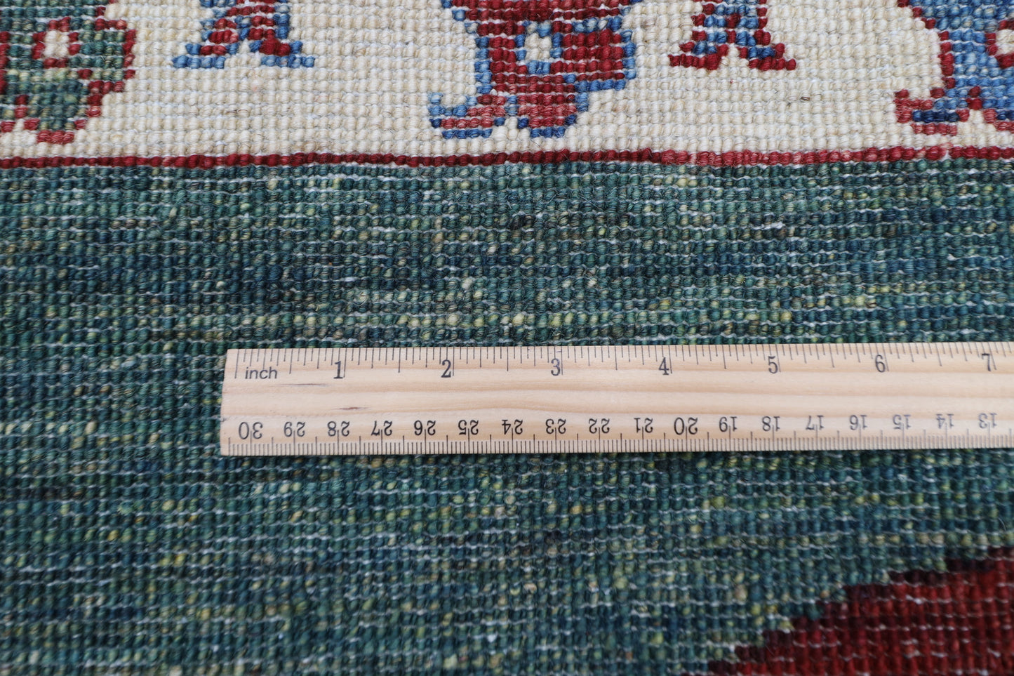 103 x 148 cm | Tribal Lion Green Area Rug Afghan Hand Knotted veg Dye Wool carpet