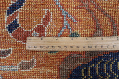 249 x 296 cm | Birds Afghan Veg Dye Wool carpet