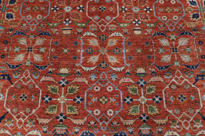 272 x 355 cm | Orange Afghan Veg Dye Wool carpet