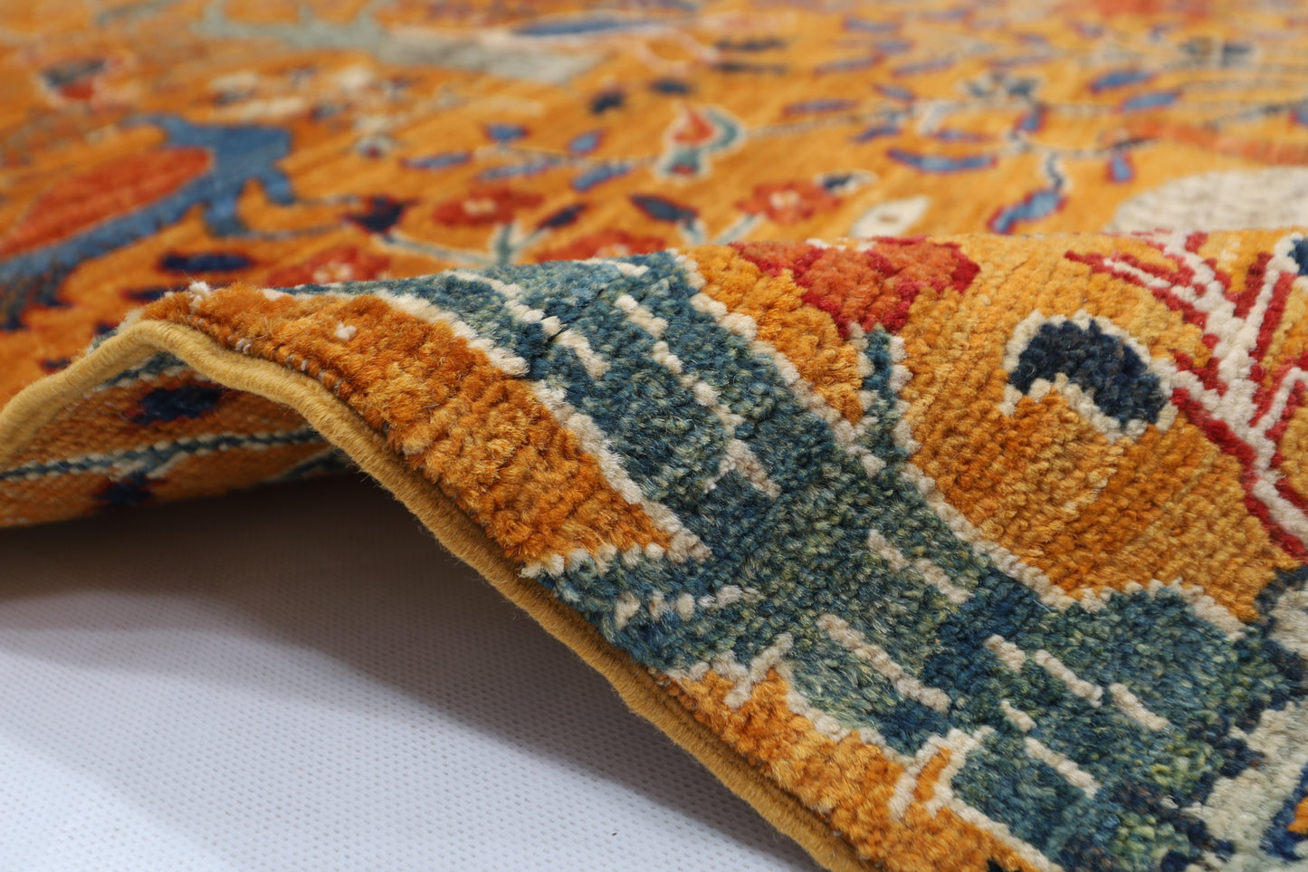 102 x 148 cm | Tribal Birds Area Rug Afghan Hand Knotted veg Dye Wool carpet