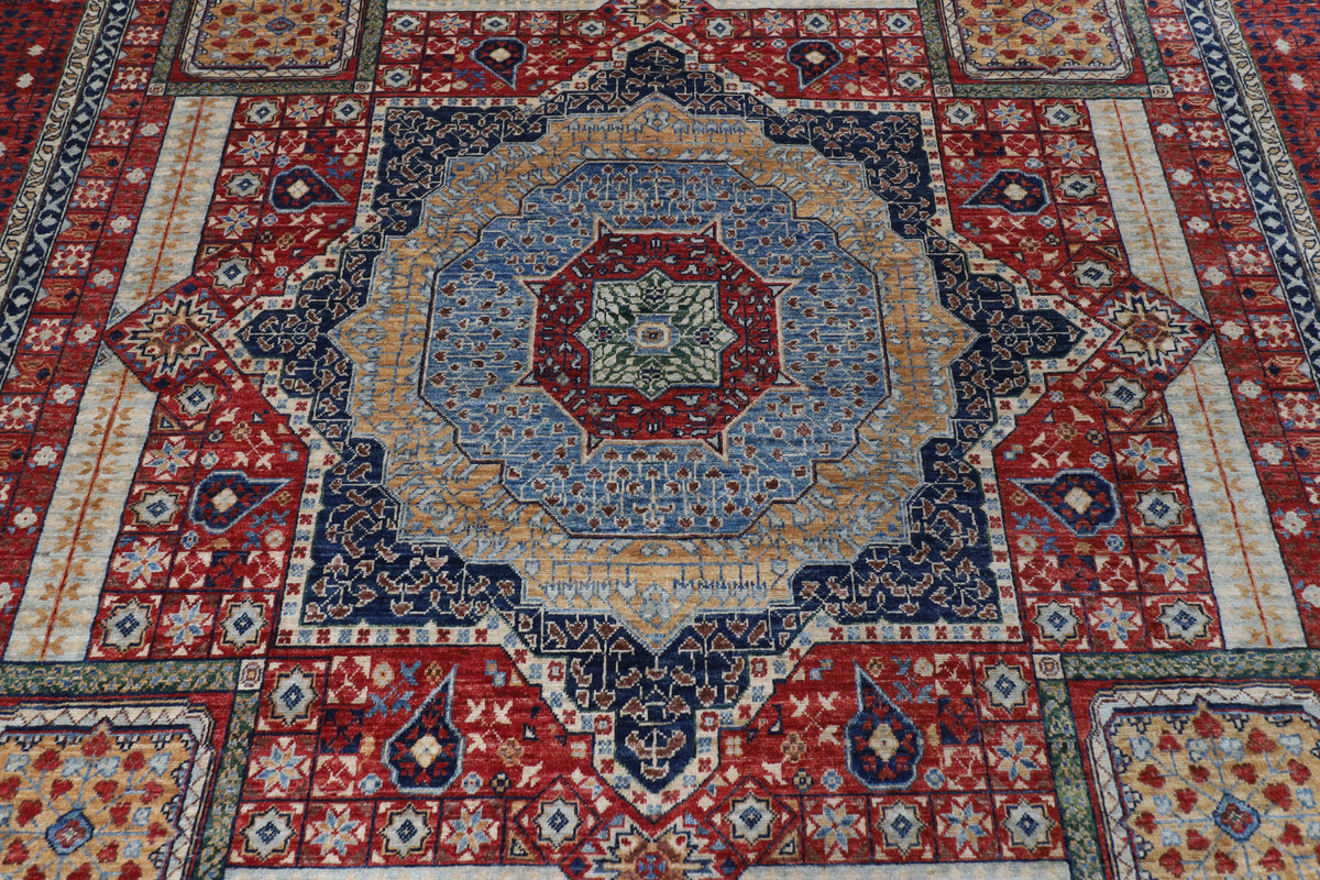 270 x 364 cm | Mamluk Afghan Veg Dye Wool carpet