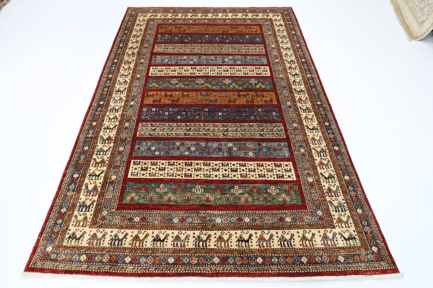 173 x 250 cm | Oriental Gabbeh Animal Area Rug Afghan Hand Knotted Veg Dye Wool carpet