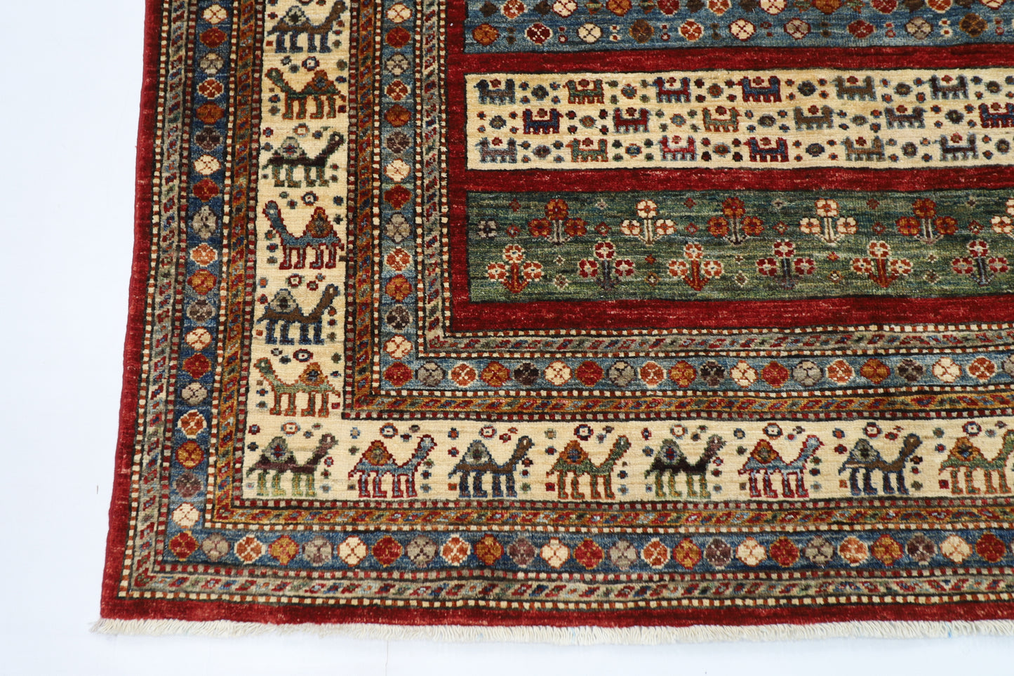 173 x 250 cm | Oriental Gabbeh Animal Area Rug Afghan Hand Knotted Veg Dye Wool carpet