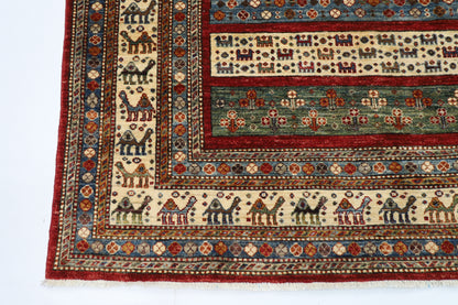 173 x 250 cm | Oriental Gabbeh Animal Area Rug Afghan Hand Knotted Veg Dye Wool carpet