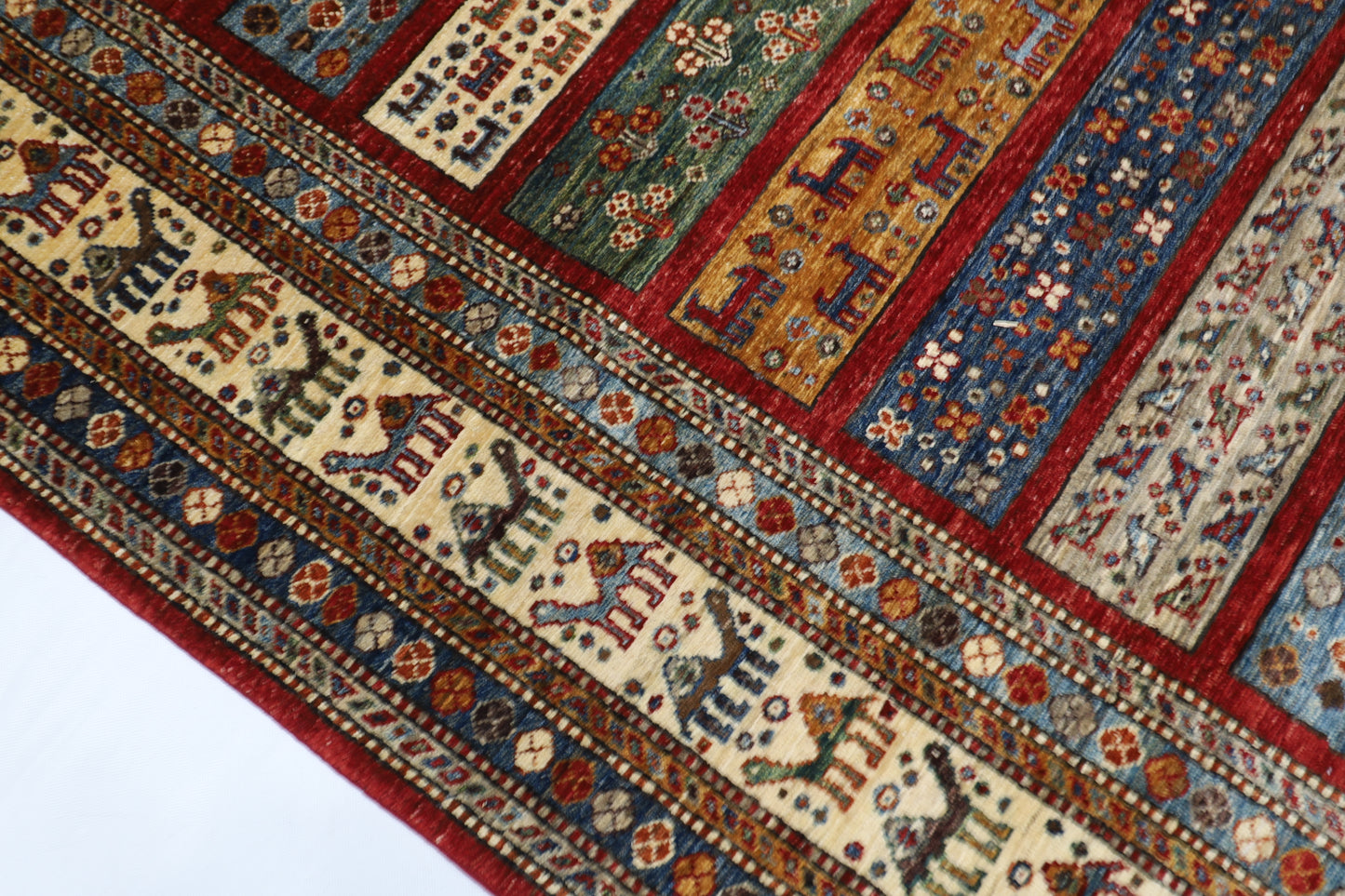 173 x 250 cm | Oriental Gabbeh Animal Area Rug Afghan Hand Knotted Veg Dye Wool carpet