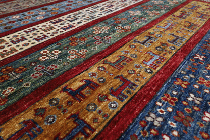 173 x 250 cm | Oriental Gabbeh Animal Area Rug Afghan Hand Knotted Veg Dye Wool carpet