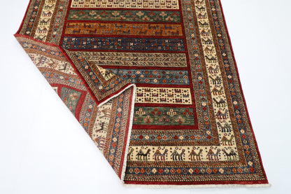 173 x 250 cm | Oriental Gabbeh Animal Area Rug Afghan Hand Knotted Veg Dye Wool carpet