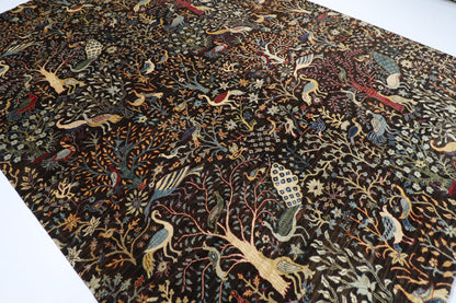 303 x 414 cm | Birds Pictorial Afghan Handmade Carpet