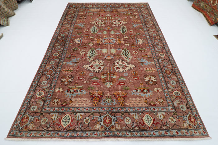 202 x 297 cm | Oriental Tribal Area Rug Afghan Hand Knotted veg Dye Wool Carpet