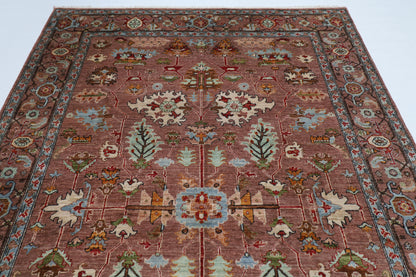 202 x 297 cm | Oriental Tribal Area Rug Afghan Hand Knotted veg Dye Wool Carpet
