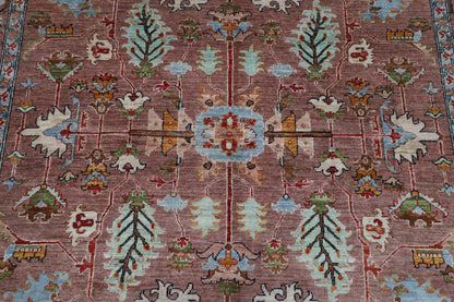 202 x 297 cm | Oriental Tribal Area Rug Afghan Hand Knotted veg Dye Wool Carpet
