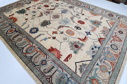 314 x 420 cm | Oushak Afghan Veg Dye Wool carpet