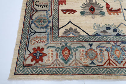 314 x 420 cm | Oushak Afghan Veg Dye Wool carpet