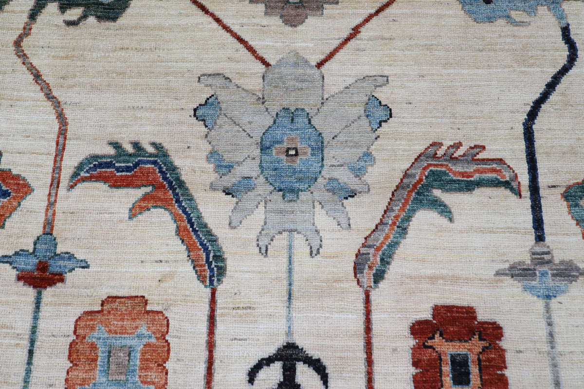 314 x 420 cm | Oushak Afghan Veg Dye Wool carpet
