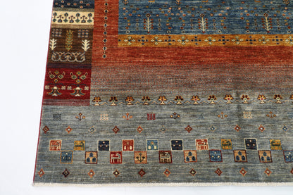 177 x 238 cm | Oriental Gabbeh Animal Area Rug Afghan Hand Knotted Veg Dye Wool carpet