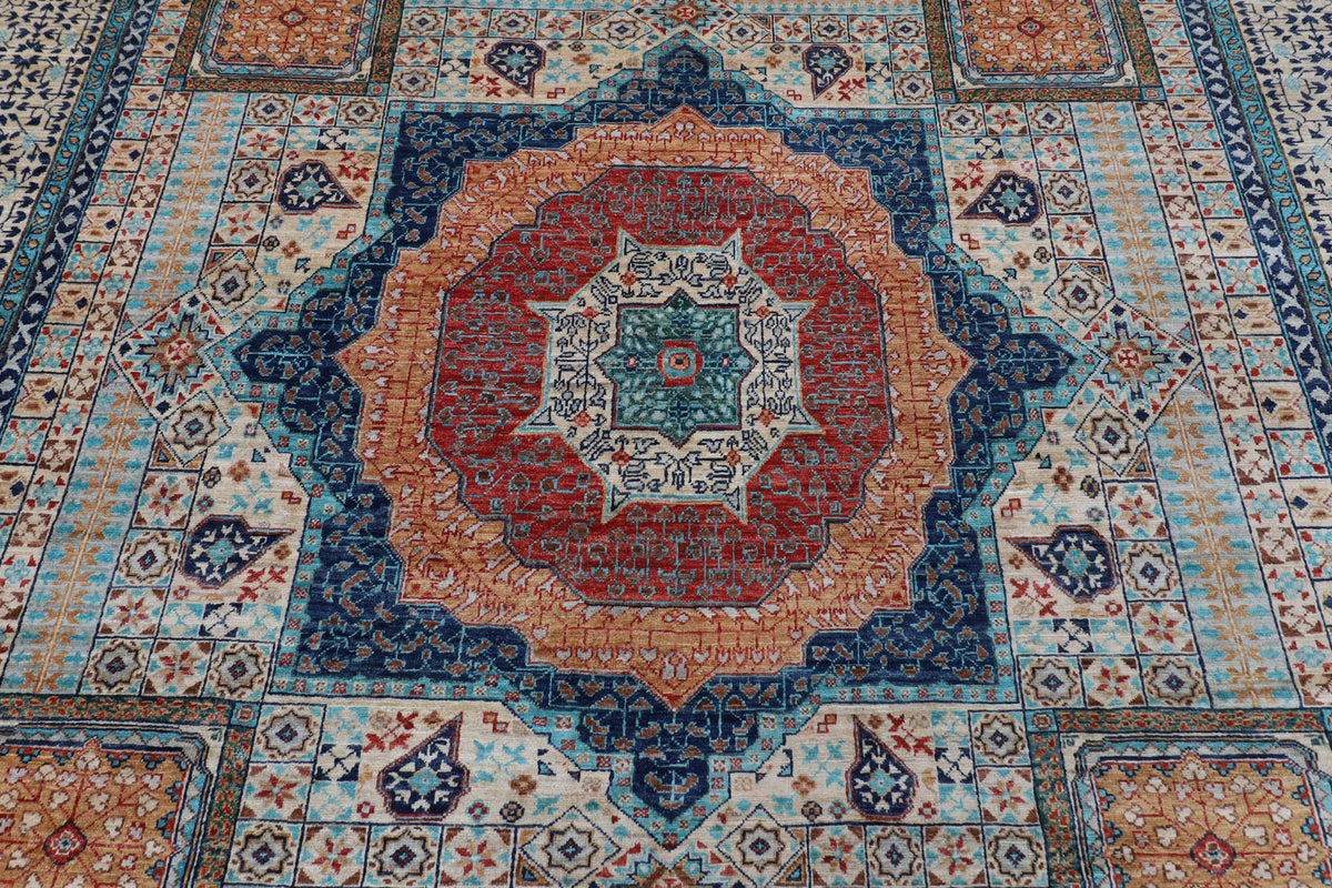 265 x 360 cm | Mamluk Afghan Veg Dye Wool carpet