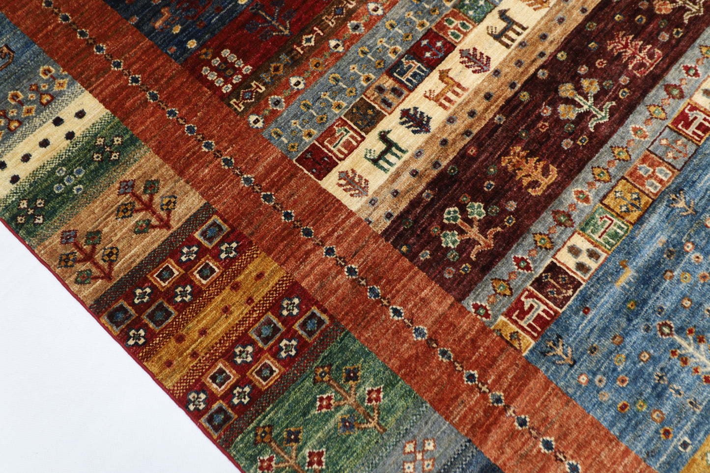 177 x 238 cm | Oriental Gabbeh Animal Area Rug Afghan Hand Knotted Veg Dye Wool carpet