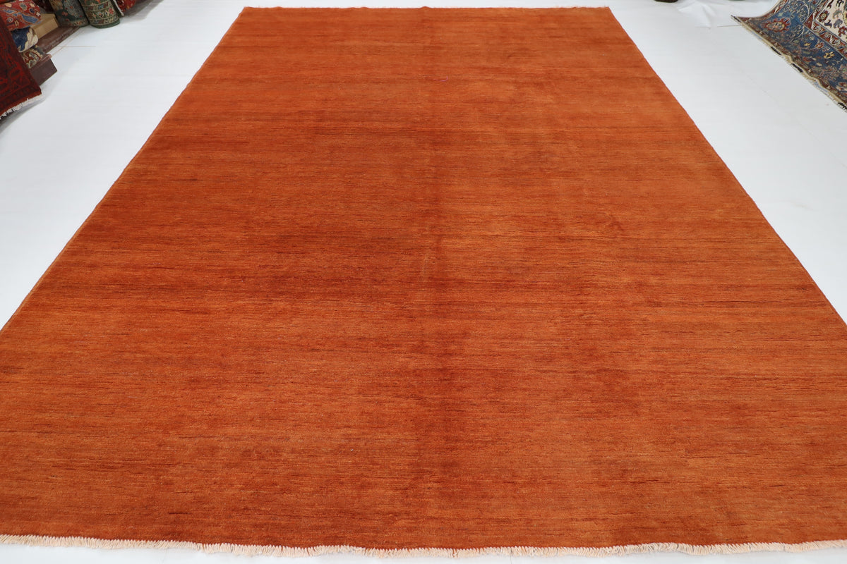 293 x 387 cm | Plain Gabbeh Afghan Veg Dye Wool carpet