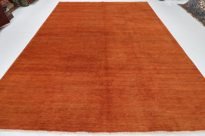 293 x 387 cm | Plain Gabbeh Afghan Veg Dye Wool carpet