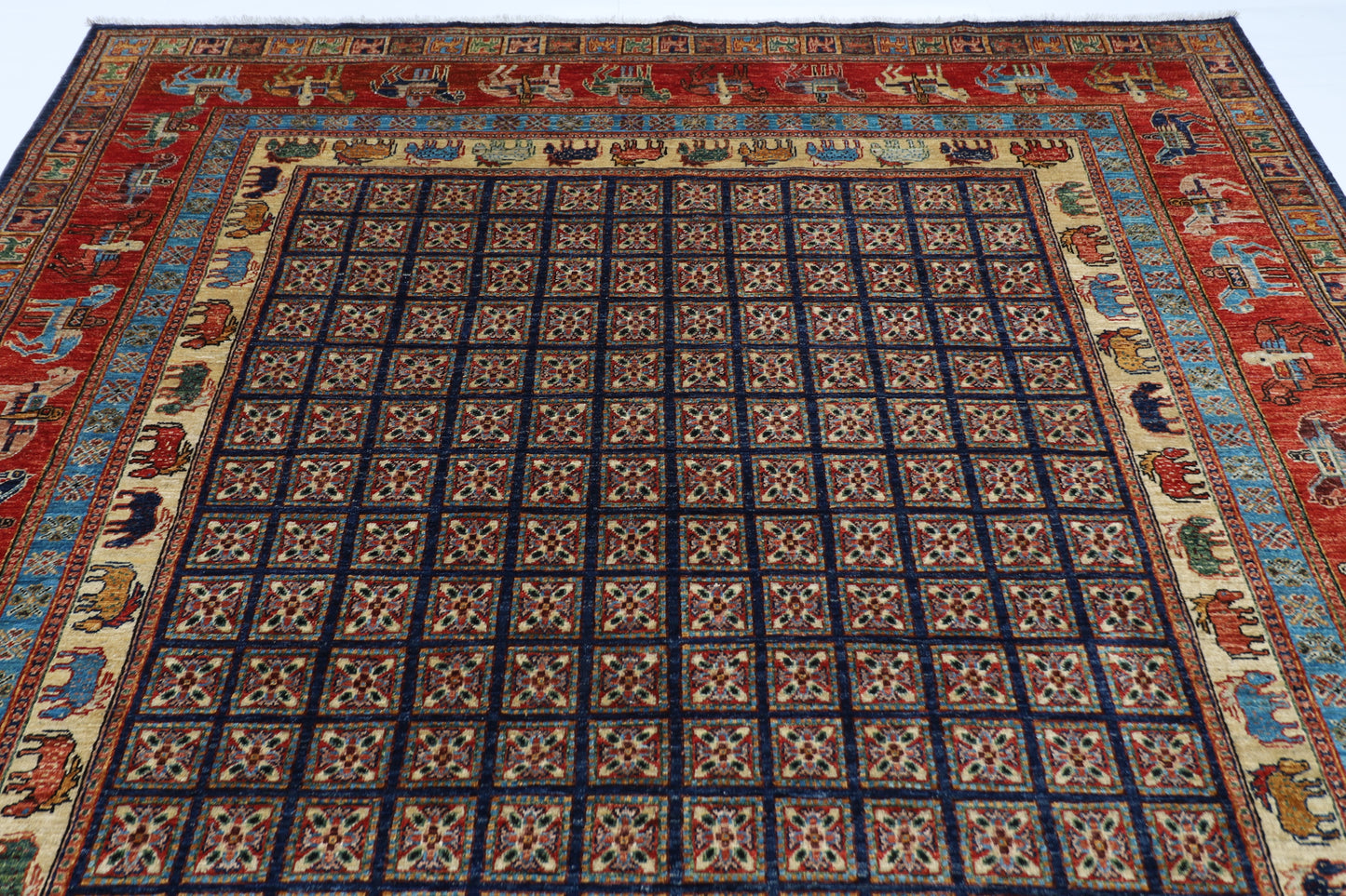 247 x 300 cm | Pazyryk Afghan Hand Knotted Carpet