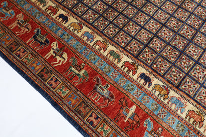 247 x 300 cm | Pazyryk Afghan Hand Knotted Carpet