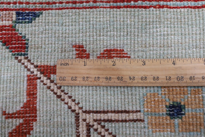 269 x 365 cm | Green Sultani Afghan Veg Dye Wool carpet