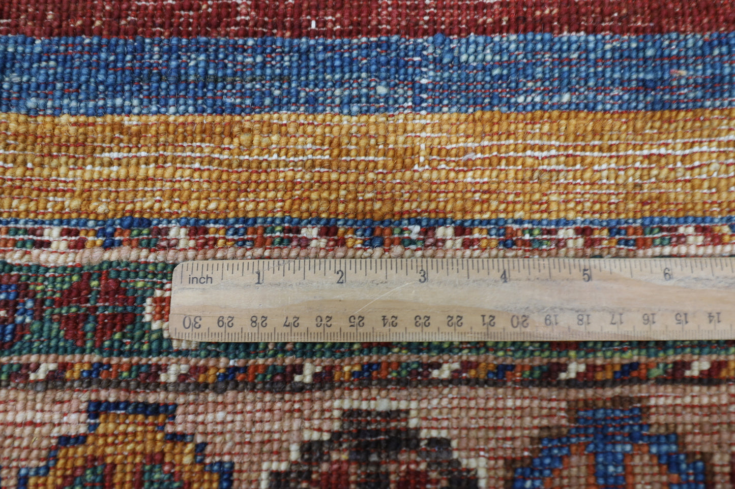 208 x 298 cm | Oriental Khorjun Red Area Rug Afghan Hand Knotted Veg Dye Wool carpet