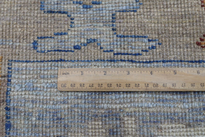 268 x 370 cm | Oushak Creamy Afghan Hand Knotted Carpet