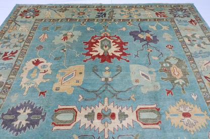 274 x 374 cm | Oushak Afghan Hand Knotted Carpet