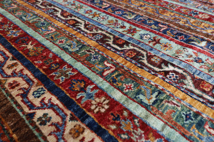 186 x 283 cm | Oriental Shall Style Area Rug Afghan Hand Knotted Veg Dye Wool carpet
