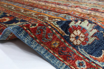 186 x 283 cm | Oriental Shall Style Area Rug Afghan Hand Knotted Veg Dye Wool carpet