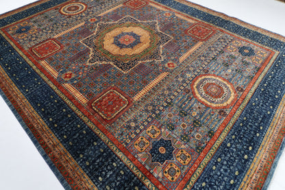 299 x 391 cm | Mamluk Afghan Veg Dye Wool carpet