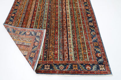 186 x 283 cm | Oriental Shall Style Area Rug Afghan Hand Knotted Veg Dye Wool carpet