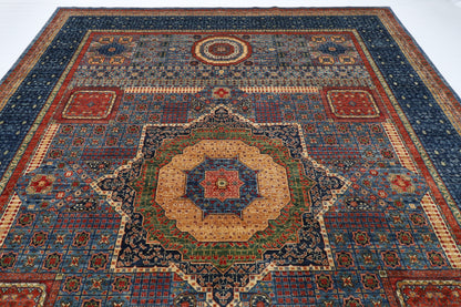 299 x 391 cm | Mamluk Afghan Veg Dye Wool carpet